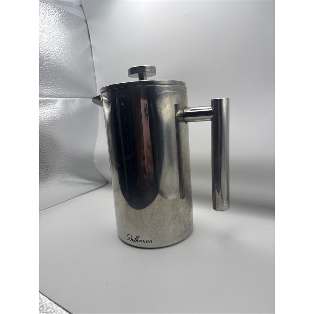 Bellemain Stainless Steel French Press Coffee Maker Double Wall Insulated Silver